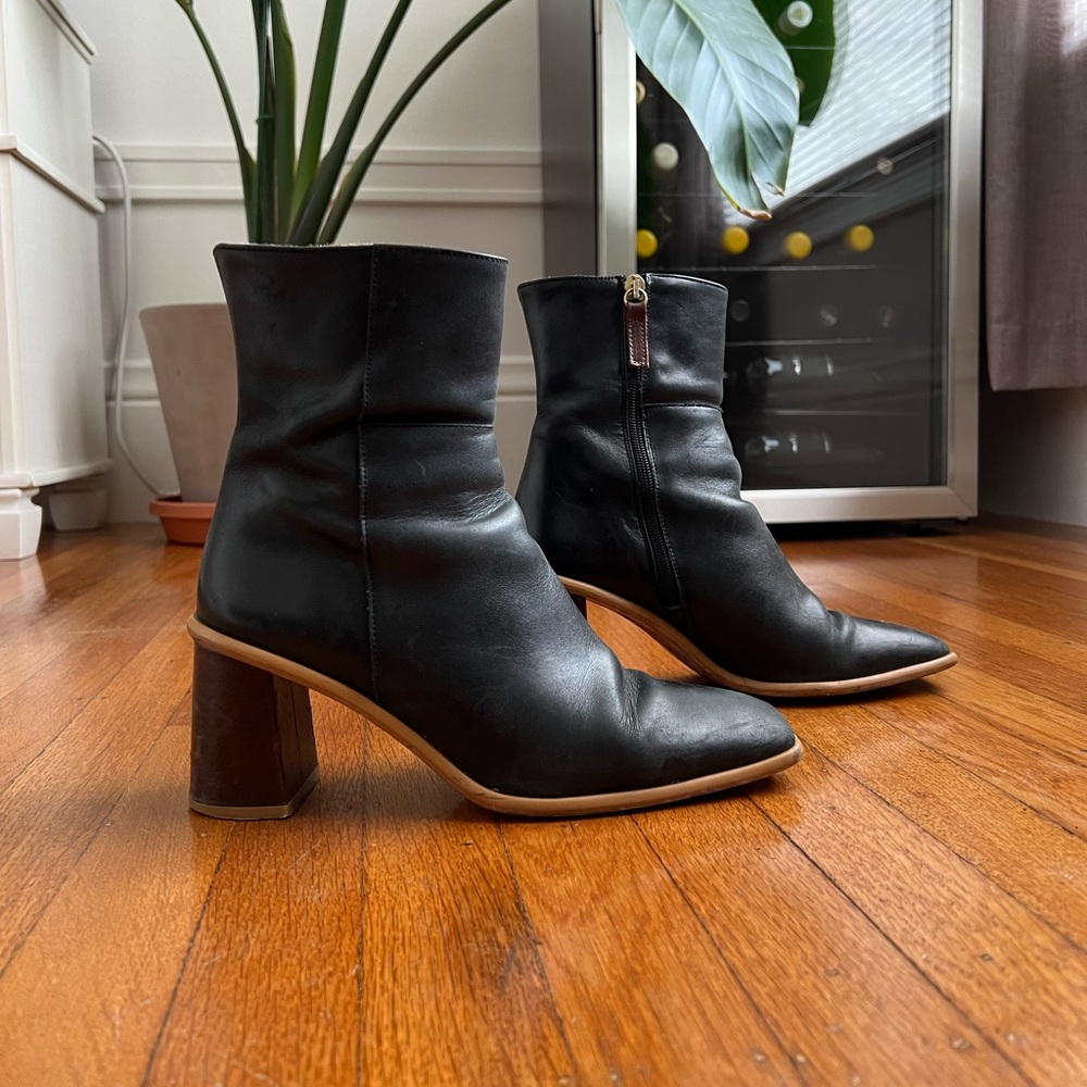 Alohas Boots - West Vintage - Black Leather